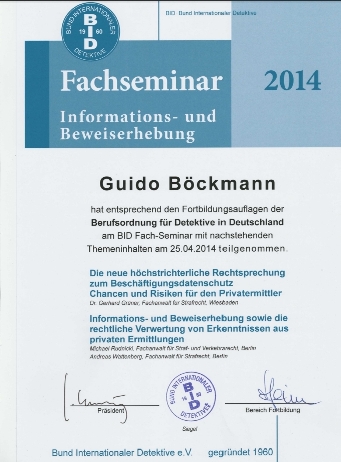 2014 Detektei Seminar Berlin